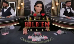 Casino Hold'em da Evolution com aposta ante contra a mesa